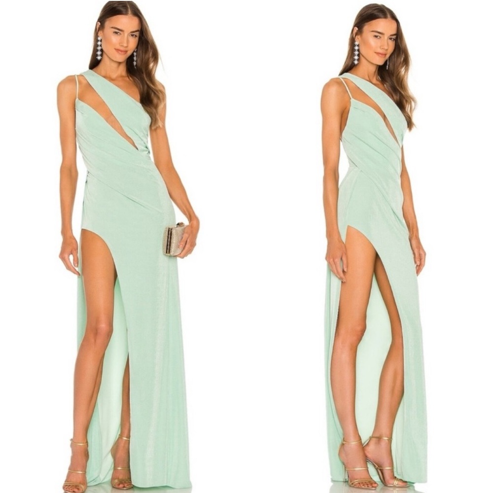 NEW Katie May A Cut Above Gown in Seagreen Women's Maxi Dress Size Small